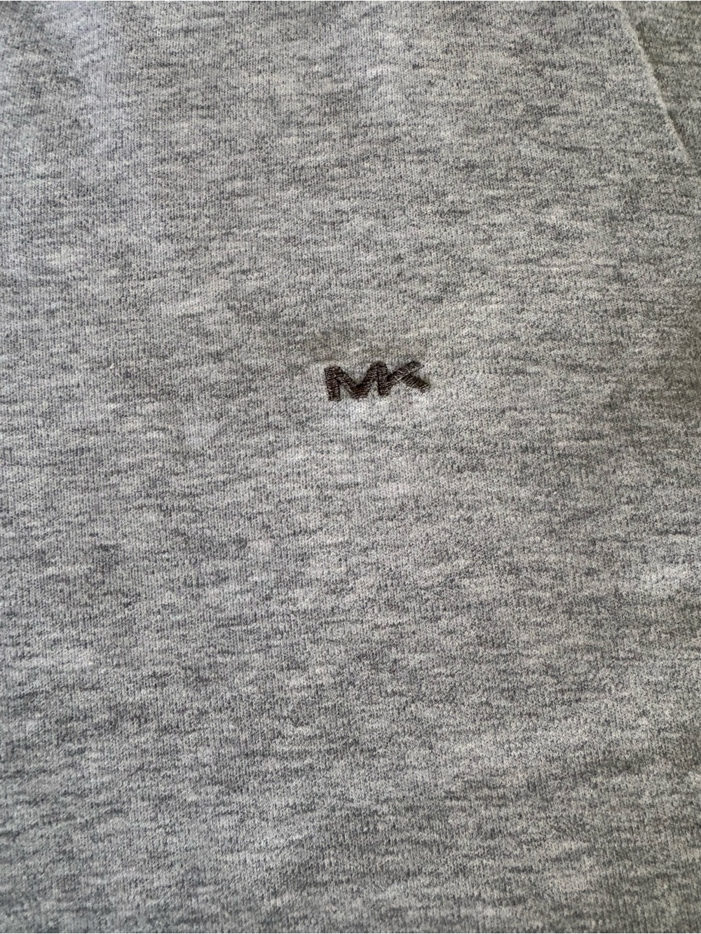 Michael Kors Men’s XL Grey Long Sleeve Polo – Embroidered MK Logo - Picture 3 of 3